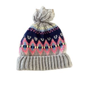 SO Winter Hat Pompom Polyester Knit Crochet Pom Faux Fur Cap Furry Fuzzy